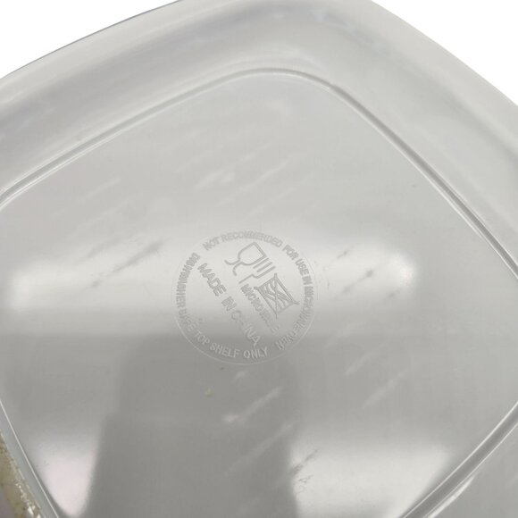 Martha Stewart Blue Coral Square Melamine Plates 4 Dinner and 2 Lunch Set DH1324 - Picture 5 of 6